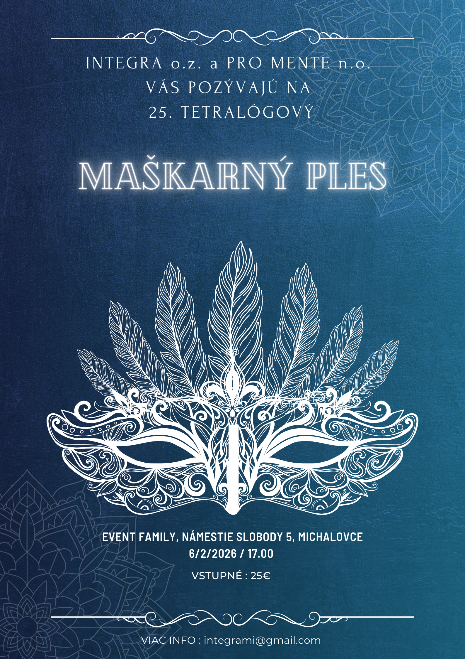 Plagát Maškarný Ples